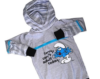 Hoodie size 116/122 Smurfs Fabric & Love