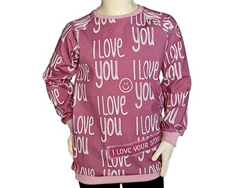 Raglan sweater size 110/116 Mommy's love