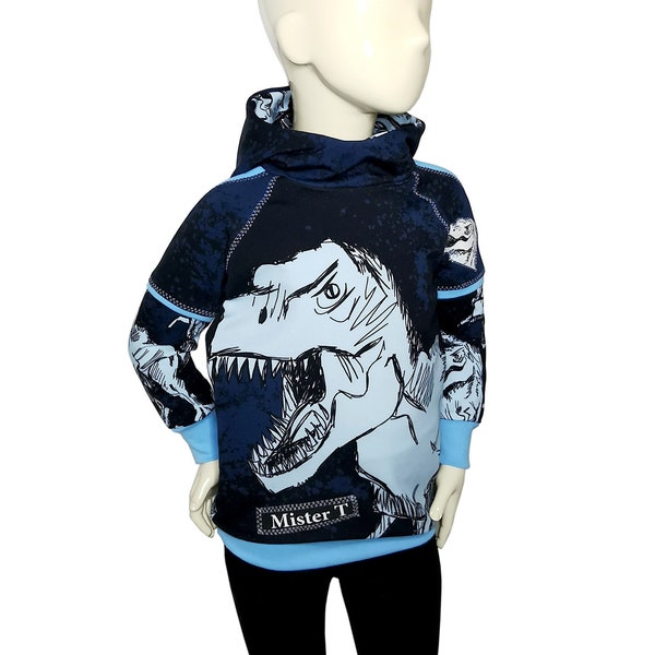 Mister T Kapuzenpullover Gr. 98/104 Hoodie Dinosaurier