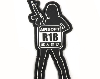 Airsoft R18 Patch - Hook Fastener