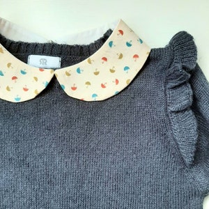 Peter Pan Collar - Vintage Fabric - Detachable - One Size fits all adult child - Gift - Handmade - Umbrella - LIMITED EDITION