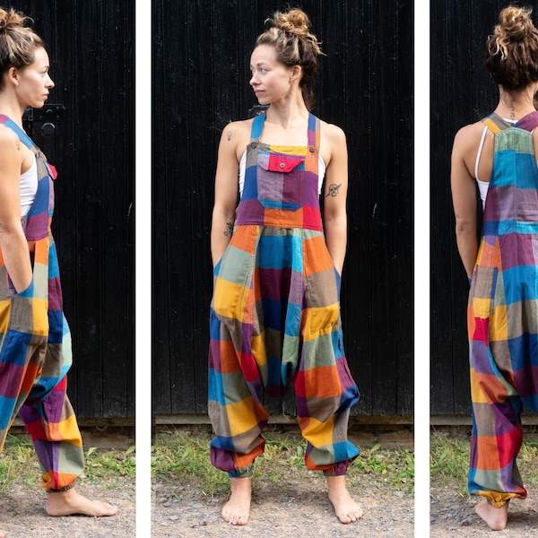 Patch Print Harem / Ali Baba - Mono de peto unisex Mono Romper