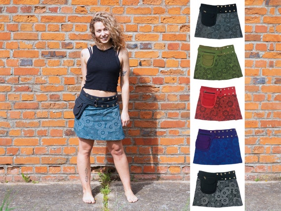  Heavy Industry Drawstring Design Denim Cargo Skirt Skirt Skirt  Patterns for Sewing Women : Clothing, Shoes & Jewelry