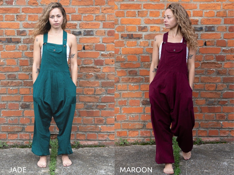 HAREM DUNGAREES Ali Baba Unisex Jump Suit Overalls Romper 11 Color Options Cultural Roots image 3