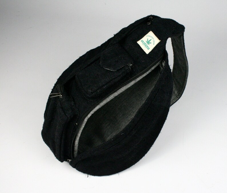 100% Hemp SLING Backpack Rucksack Bag - Hand Crafted Eco friendl 100% Hemp SLING Backpack Rucksack Bag - Hand Crafted Eco friendl