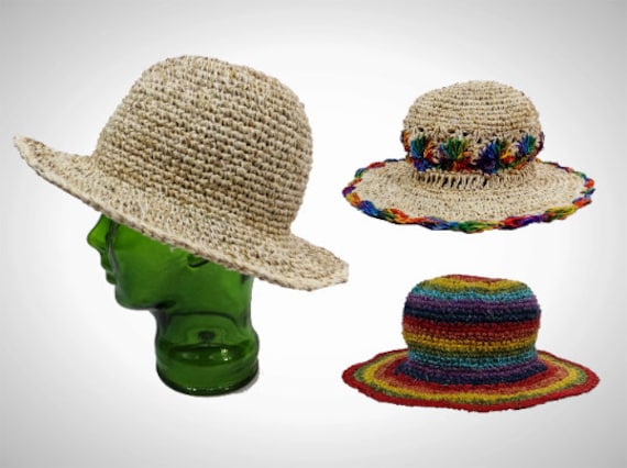 GORRO PARA EL SOL DE CROCHET Empaquetado ecológico de algodón de cáñamo  Cultural Roots -  España