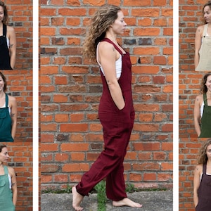 STRAIGHT LEG DUNGAREES -  Traditional Fit Dungarees - Unisex Jump Suit - (Elasticated Ankles) - Cultural Roots
