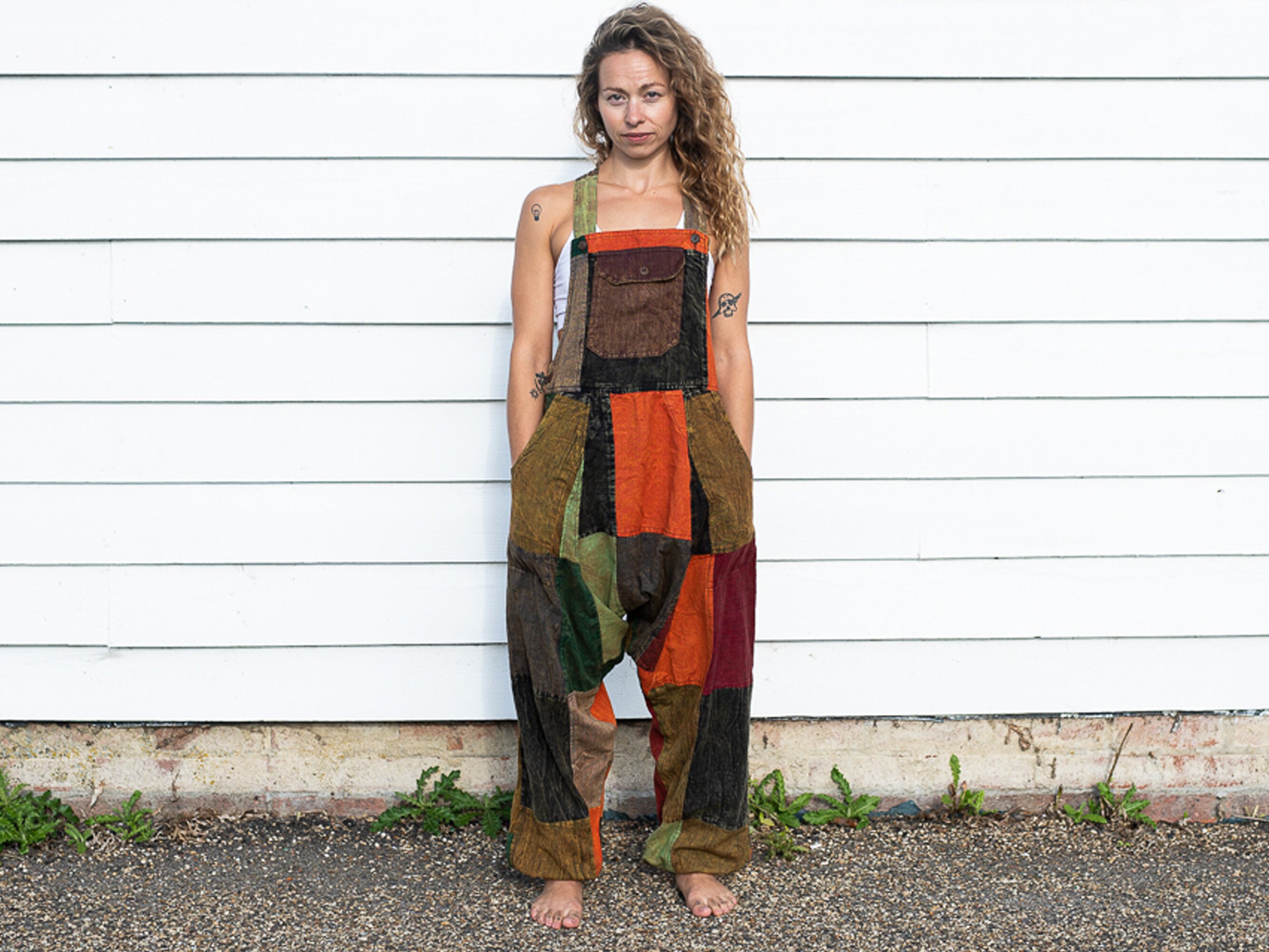 PATCHED HAREM Norway Patch Roots Ali Etsy - Suit Baba Unisex Jump Cultural DUNGAREES