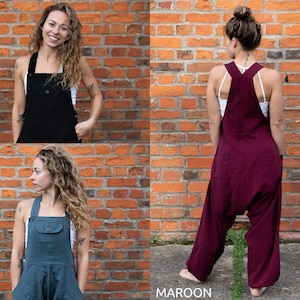 HAREM DUNGAREES Ali Baba Unisex Jump Suit Overalls Romper 11 Color Options Cultural Roots image 9