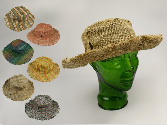 Hemp Sun Hat Hand Crafted Eco Friendly 
