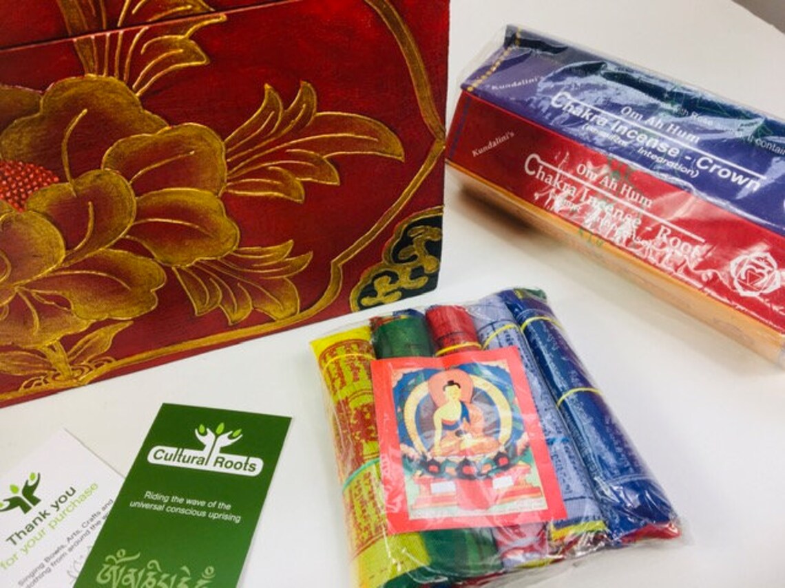 WELLNESS GIFT BOX Meditation Spiritual Buddhist Himalayan ...