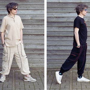 Tuta Salopette Donna Vintage Harem Comodo Eleganti Pantaloni Baggy - Foto 8