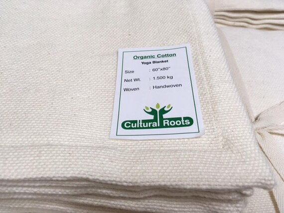 organic cotton yoga blanket