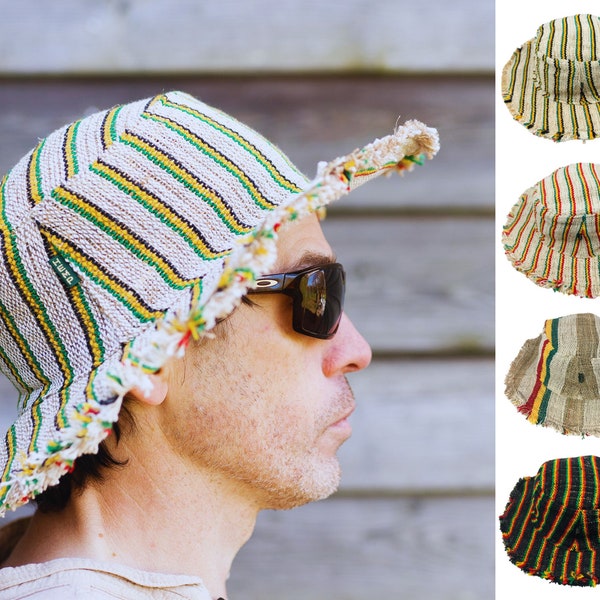 HEMP SUN HAT -  Rough Brim Eco Friendly Packaged - Cultural Roots