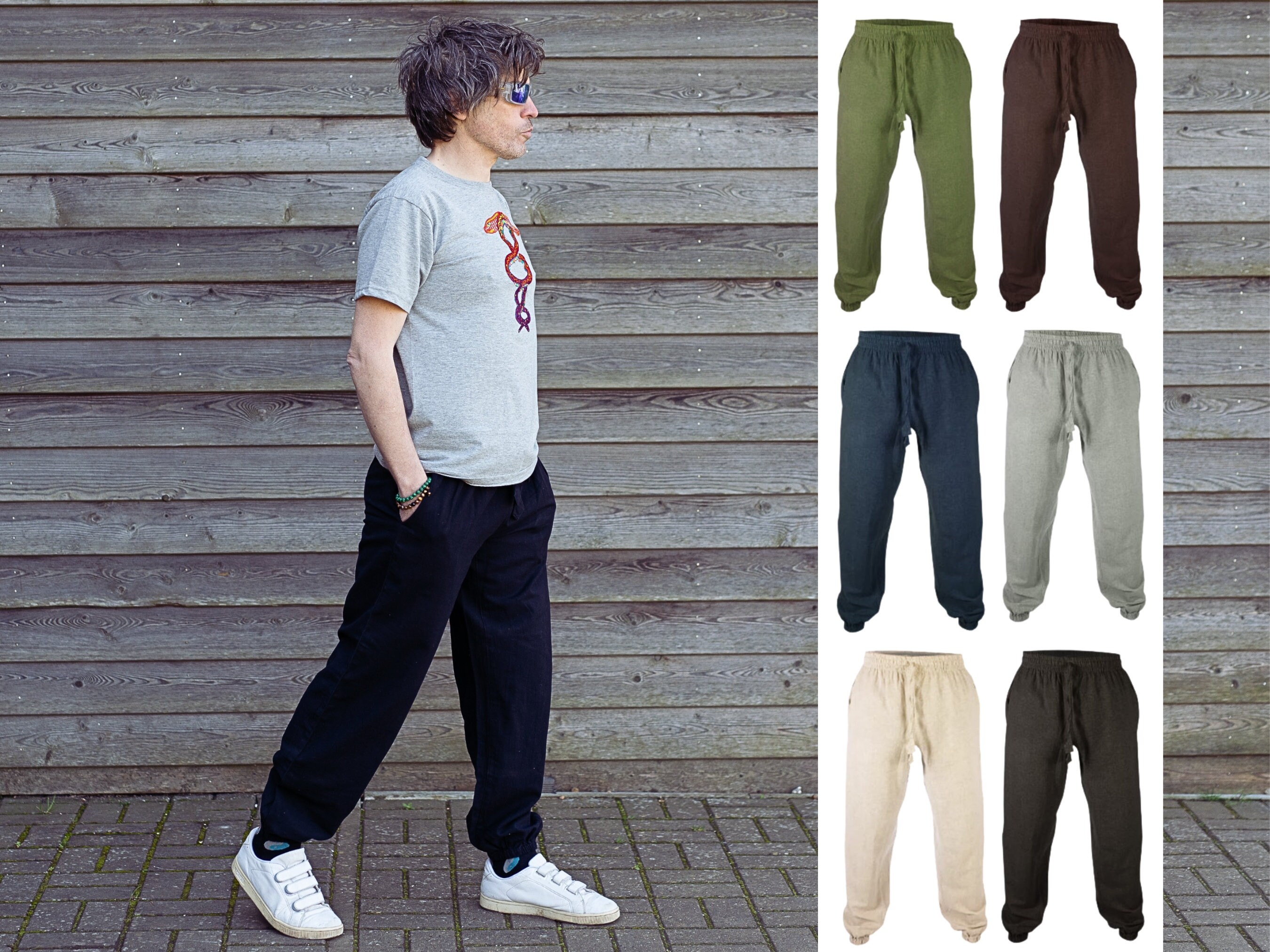 COTTON JOGGERS PANTS Unisex Sweat Pants Trousers Joggers - Etsy