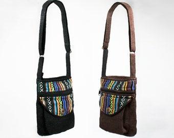 Hemp Shoulder Bag - Hand Crafted eco friendly