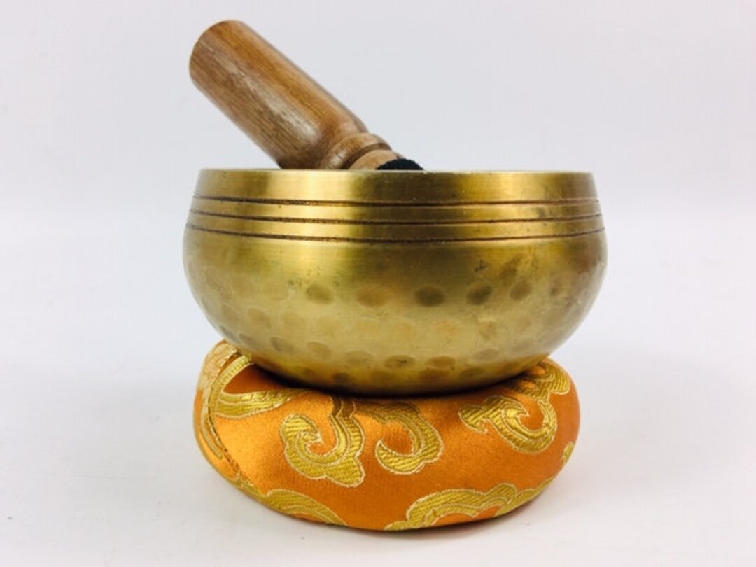 4 sacral Chakra Tibetan Brass Hammer Finished Sound Healing Singing