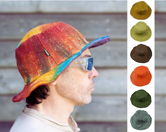 HEMP SUN HAT - Soft Brim Eco Friendly Packaged - Color Variations - Cultural Roots