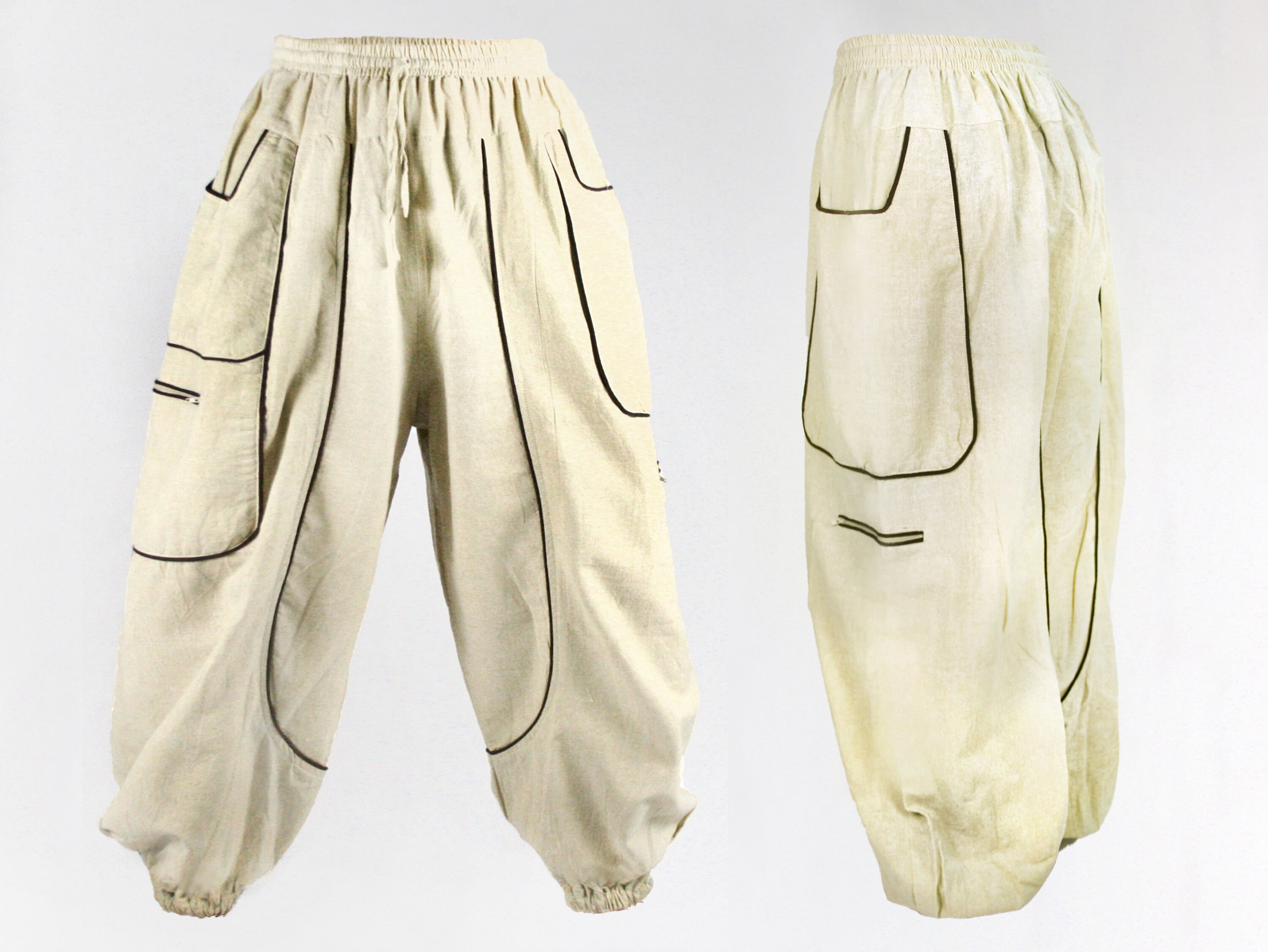 Pantaloni Harem Baggy Corti Da Donna ALI BABA 3/4 Estate Taglia 8-26 - Foto 12