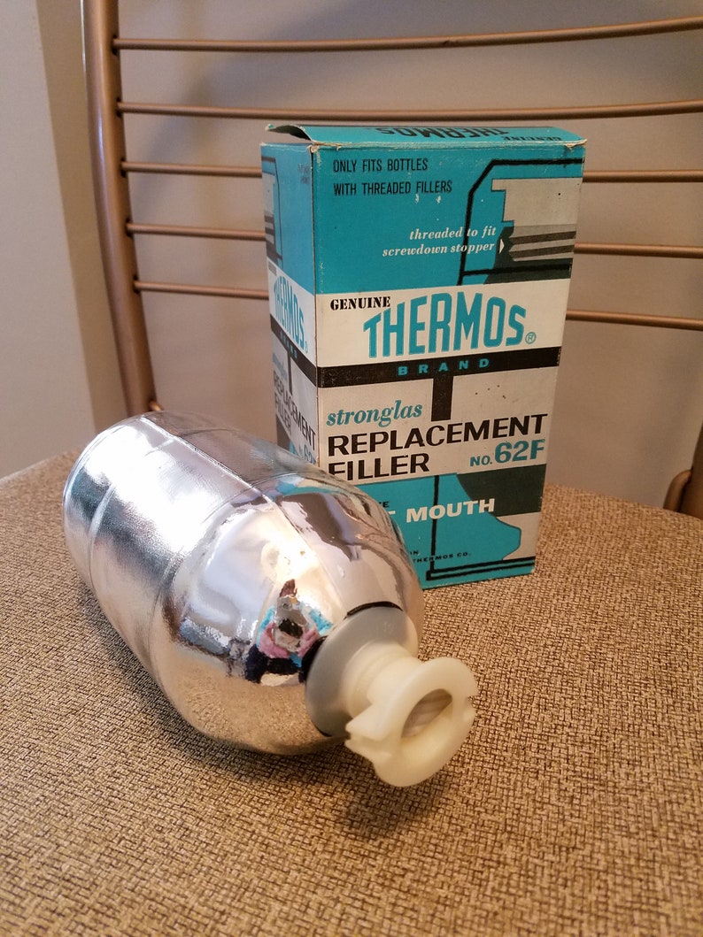 Vintage Thermos Glass Replacement Filler Insert No. 62F Etsy