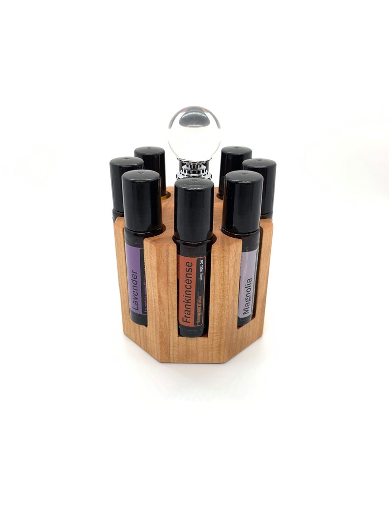 Carousel 8 Roller Bottle Display Essential Oil Storage Etsy