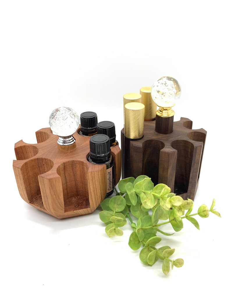Carousel 8 Roller Bottle Display Essential Oil Storage Etsy