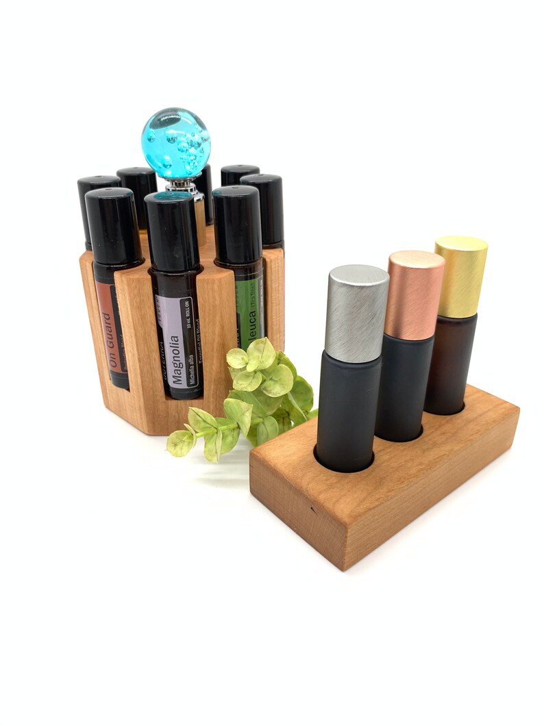 Carousel 8 Roller Bottle Display Essential Oil Storage Etsy