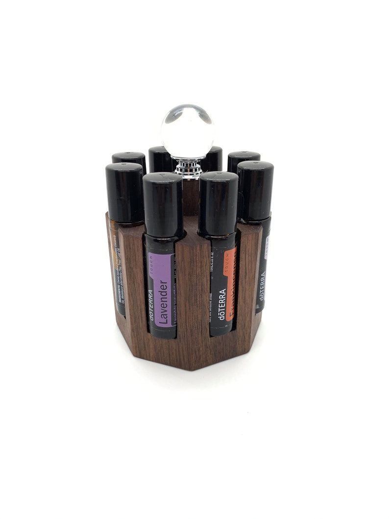 Carousel 8 Roller Bottle Display Essential Oil Storage Etsy
