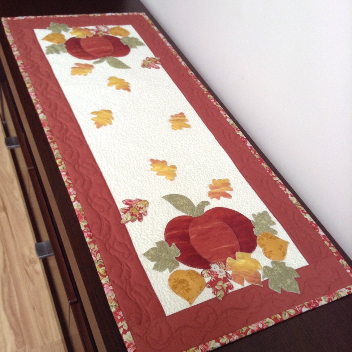 Table Runner with pumpkins Pumpkin table decor Autumn decor Etsy