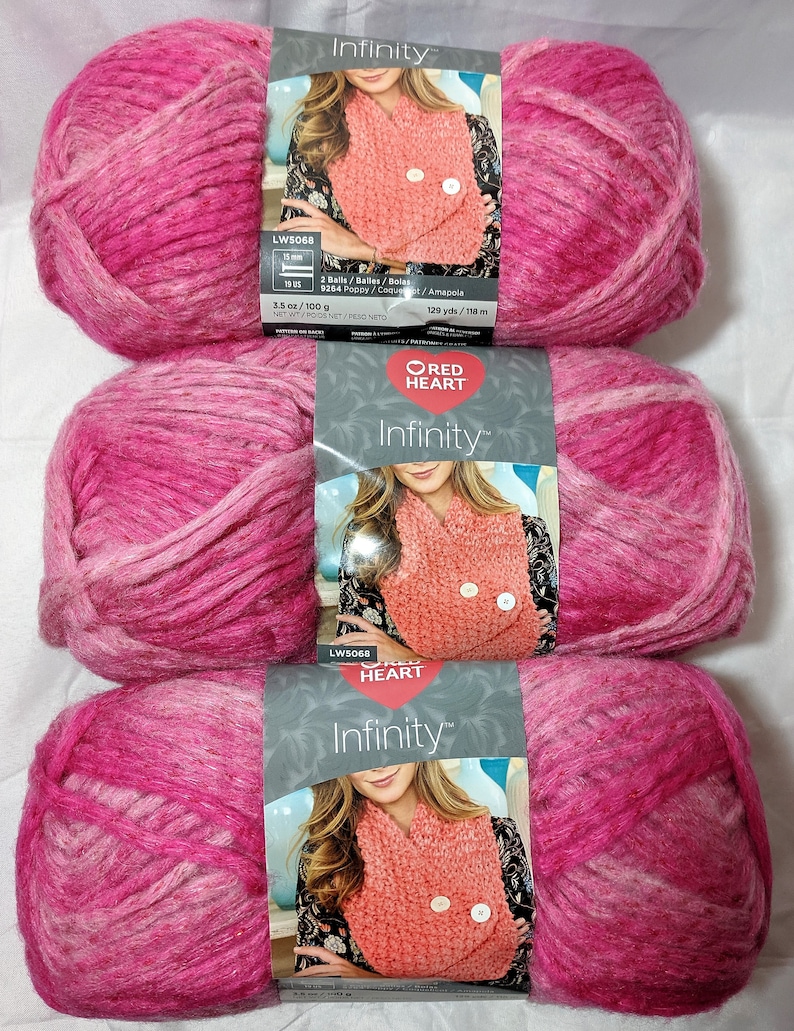 Red Heart Infinity Blossom 3 Skeins 129 yds
