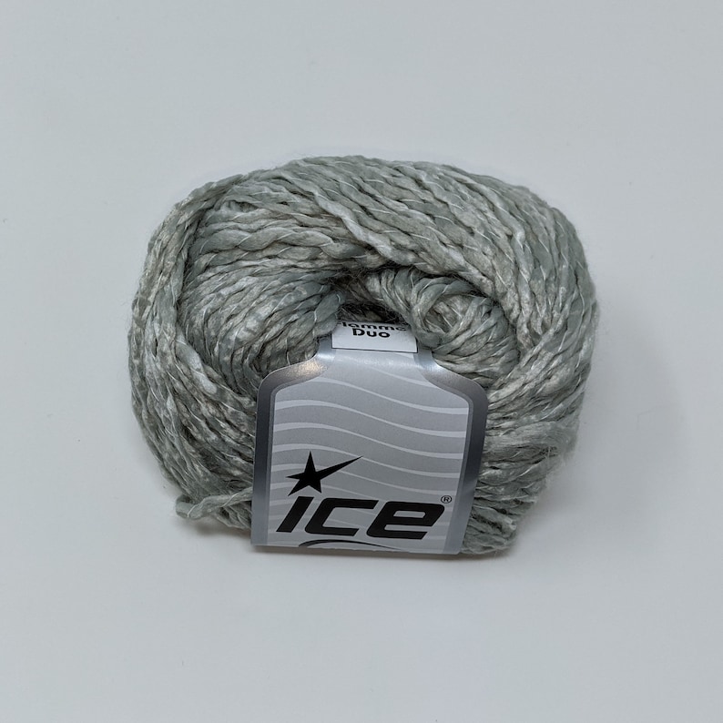 Ice Yarn Flamme Duo Grey Shades 50g 130m 2 Skeins 55261