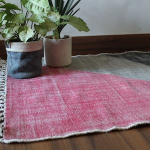Handmade  Cotton Dhurrie Rug,Custom Size,Cotton Rug Dhurrie, Small Rug, Southwestern, Indoor Rug, FREE SHIPPING in selected countries