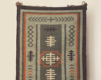 Handwoven Jute Kilim Runner Rug: 3x8 ft