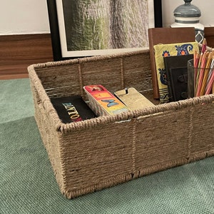 Set of 3 Handwoven Jute Storage Baskets