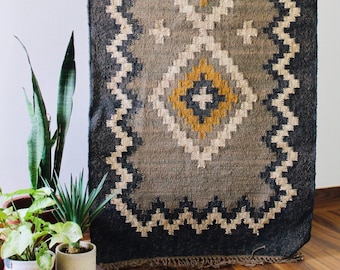 2.5 x 6 Jute Handwoven Kilim Runner Dhurrie Rug, 75 x 180 cm Handmade, Kelim, Dhurry, Indian, Turkish, Oriental, Traditional, Custom, Fabric