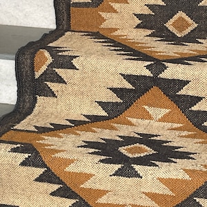 2.5 x 20 Ft - Hand Woven Handmade Kilim Stair Runner Rug, Carpet Stair Runner, Stair Runner by the Foot; 75 x 600 cm