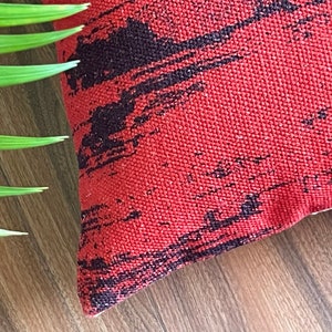 Handmade Hand Weave, Hand Tie Dye Cover, Festival Colour, Traditional, Pillow, Home Decor, Beach, Red\Black, Gift, Soft Cover, Cushion Cover
