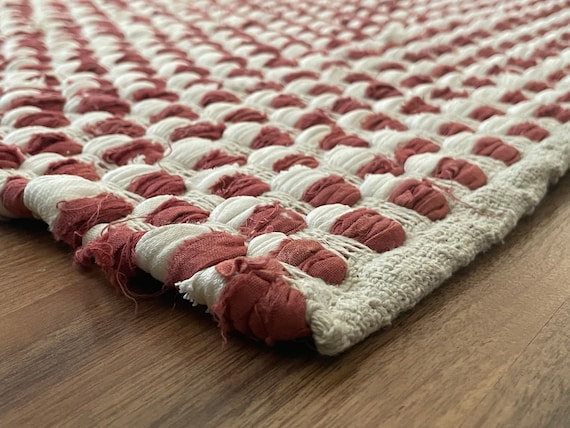 2x3 Ft Handwoven Area Rug Vintage Floor Carpet Decorative Dhurrie Indian Rag Rug 