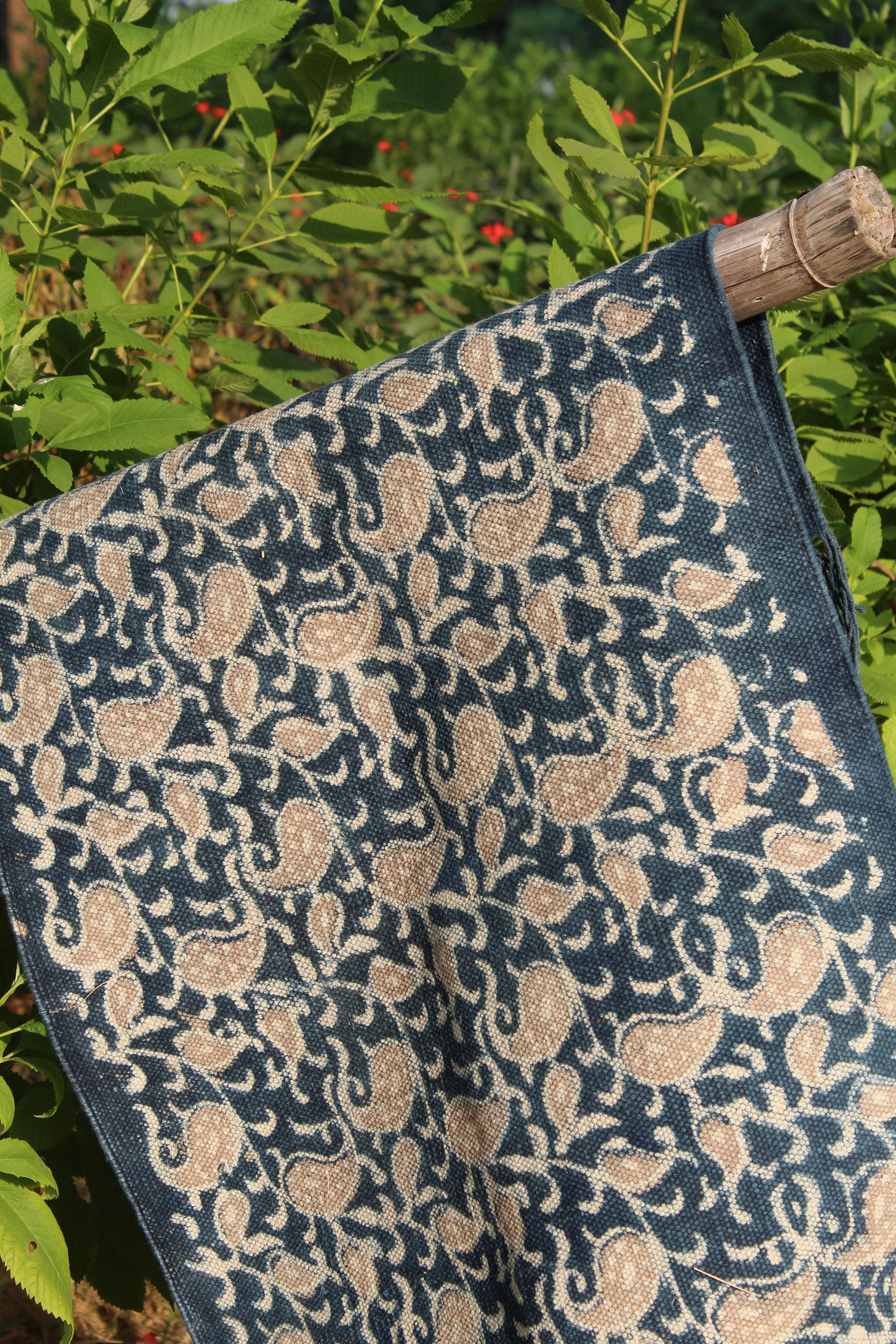 2 X 3 Handmade Handdyed Indigo Rug Small Mat White/indigo Etsy UK