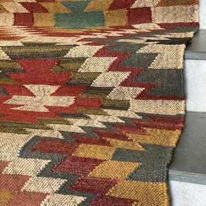 2 x 30 Ft - Hand Woven Handmade Kilim Stair Runner Rug, Carpet Stair Runner, Stair Runner by the Foot; 60 x 900 cm