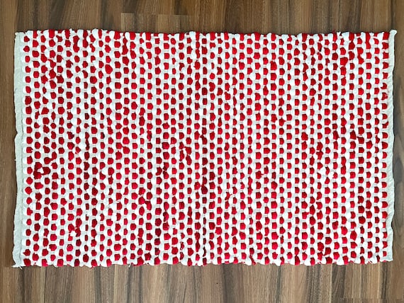 Rag Rug Red/White Stripe 4X6 – Welcome Home by DII