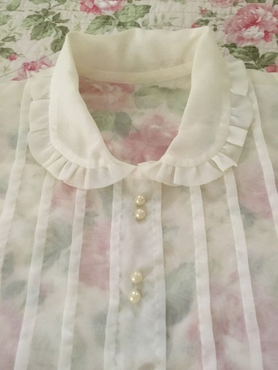 Vintage Sheer Ladies Blouse