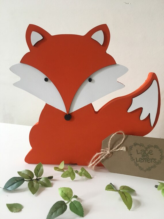 Fox Decor Fox Nursery Decor Woodland Themed Bedroom Decor Rustic Nursery Rustic Decor Gift For Fox Lover