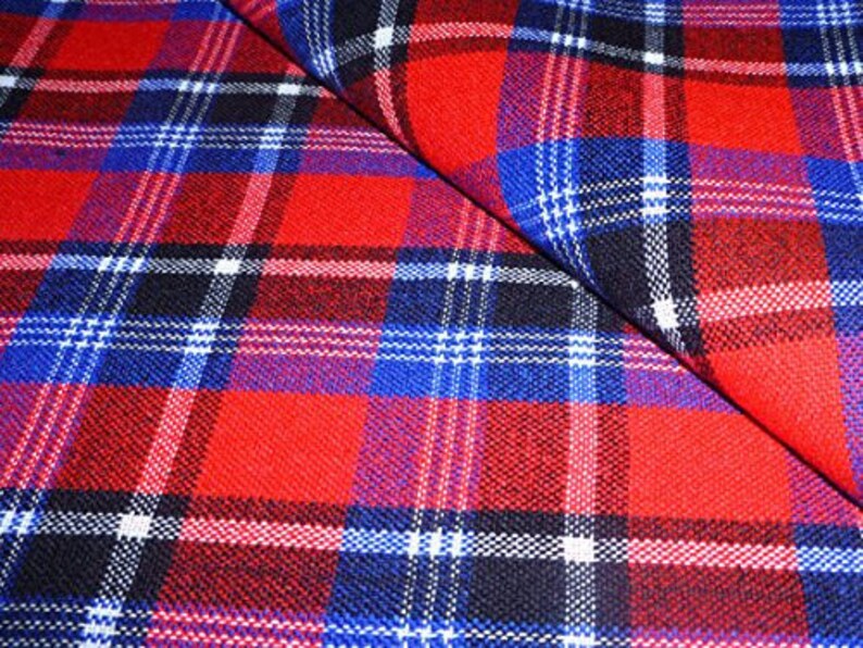 Red and blue Maasai Shuka
