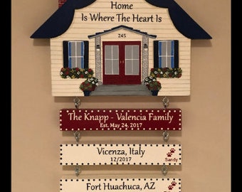Home is Where the Air Force Sends Us, Patriotic Wall Decor, Military Retirement Gift, Duty Station Sign, Legacy Sign