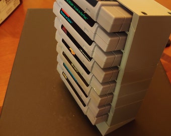 Expandable SNES cart shelf. (The Chronotrigger Challenge)