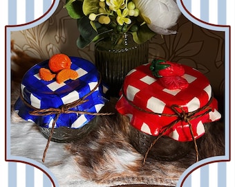 Marmalade and strawberry jam jars – Functional Cottagecore Decor