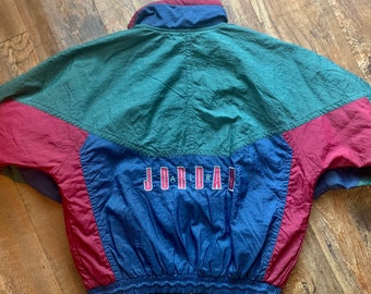 Rare Vintage Retro Nike Air Jordan Youth Boys 90s Jacket Windbreaker