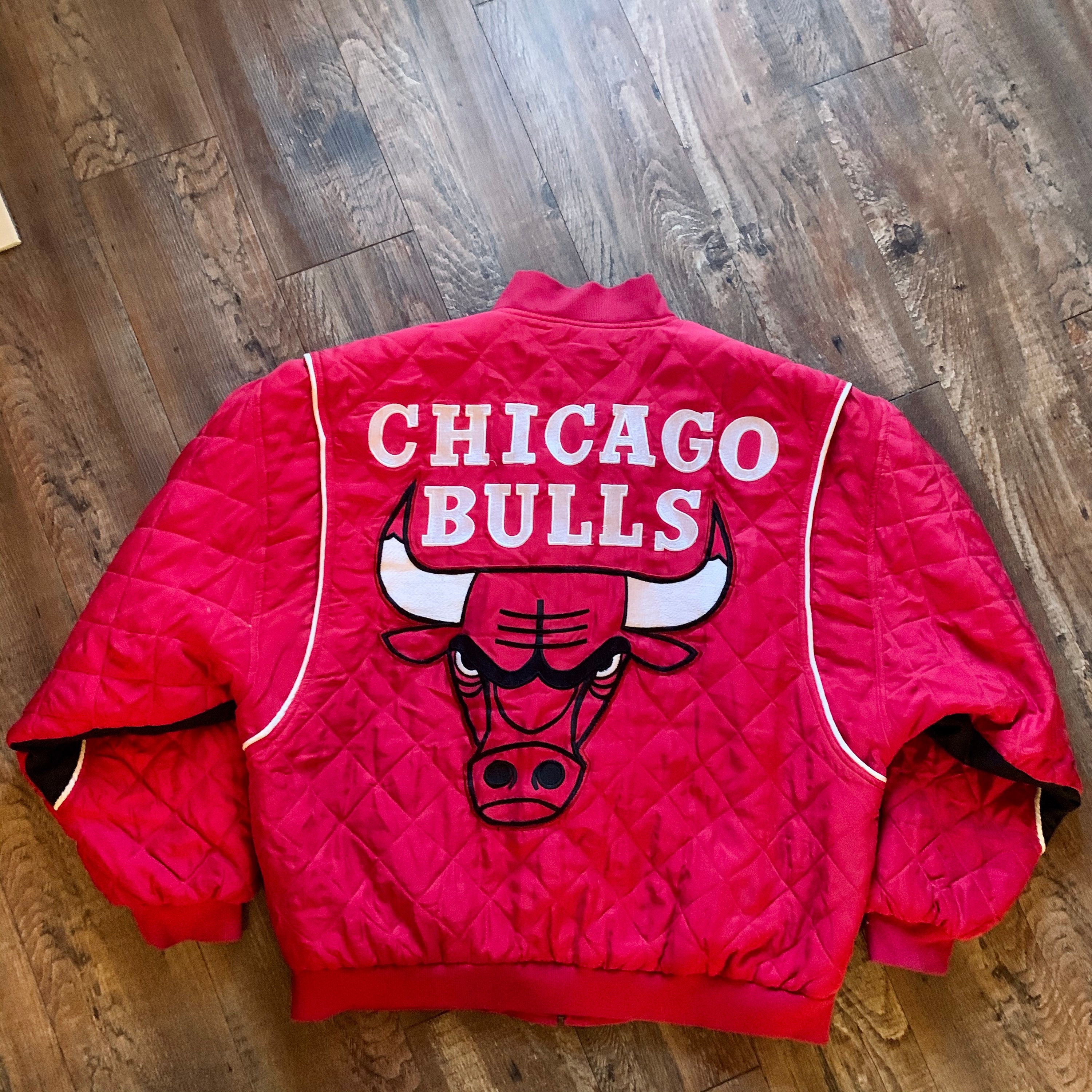 Big & Tall Men's Michael Jordan Chicago Bulls Adidas Authentic Black/Red  Strip Throwback Jersey