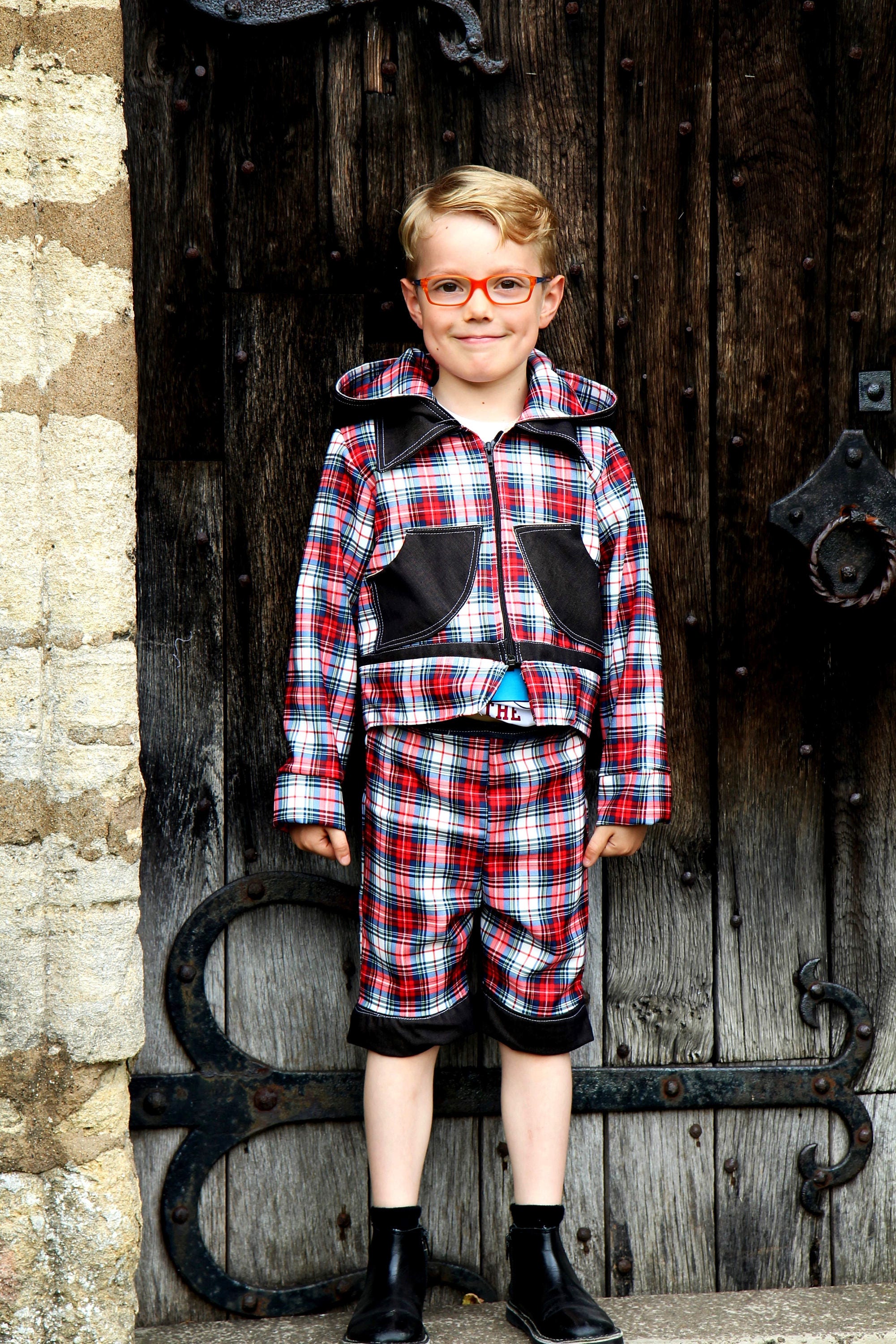 checkered shorts outfit